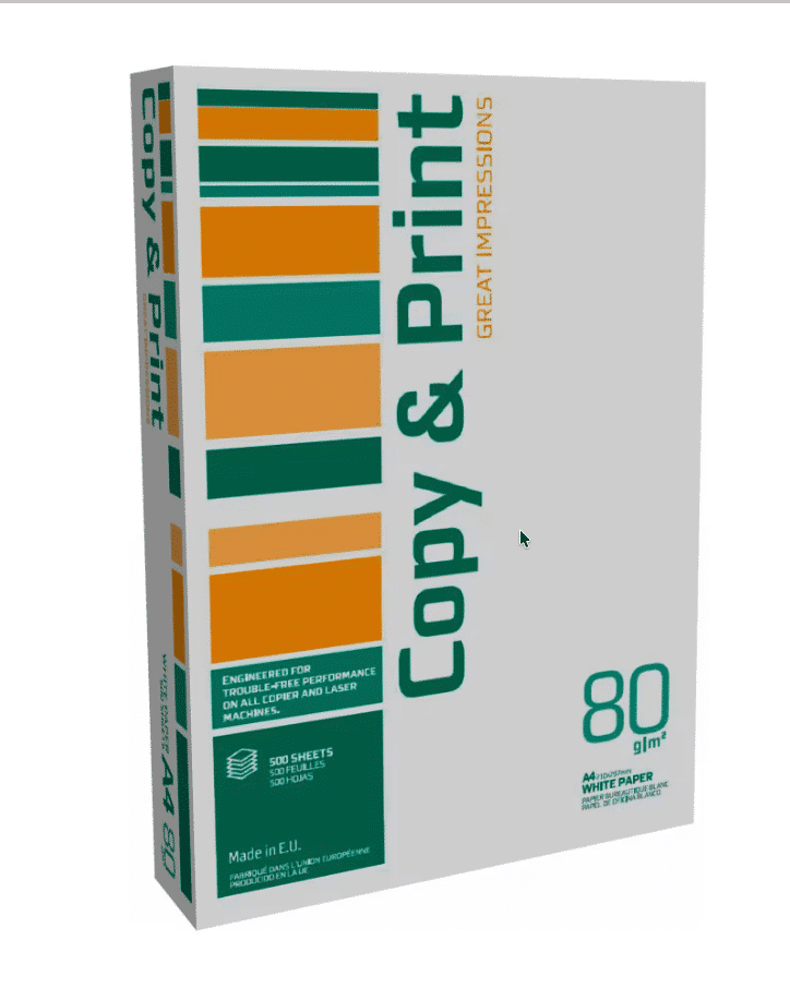 COPY&PRINT  - Carta Comune per Uso Generico, 80 Grammi (500 Fogli) A4.