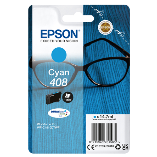 Cartuccia Epson 408 ciano originale