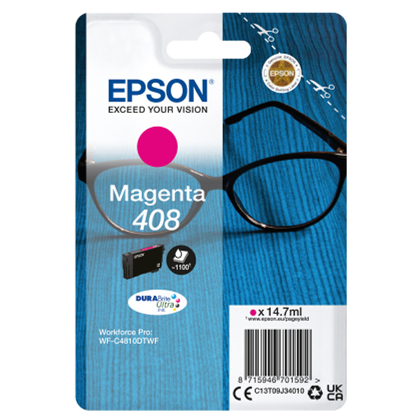 Cartuccia Epson 408 magenta originale
