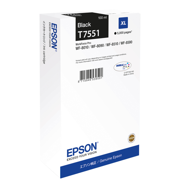 Cartuccia Epson T7551 (C13T75514N ) nero Originale