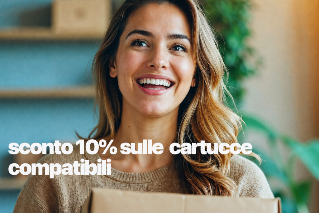 Sconto 10% su tutte le cartucce compatibili inkjet
